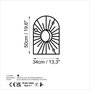 Wallity Window And Crescent - M Negro